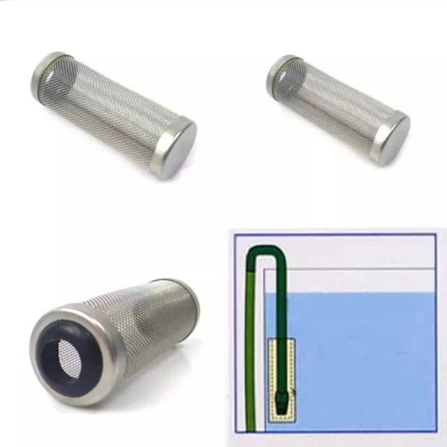 1pc Stainless Steel Aquarium Filter Inflow Inlet Basket Mesh Shrimp Protect>