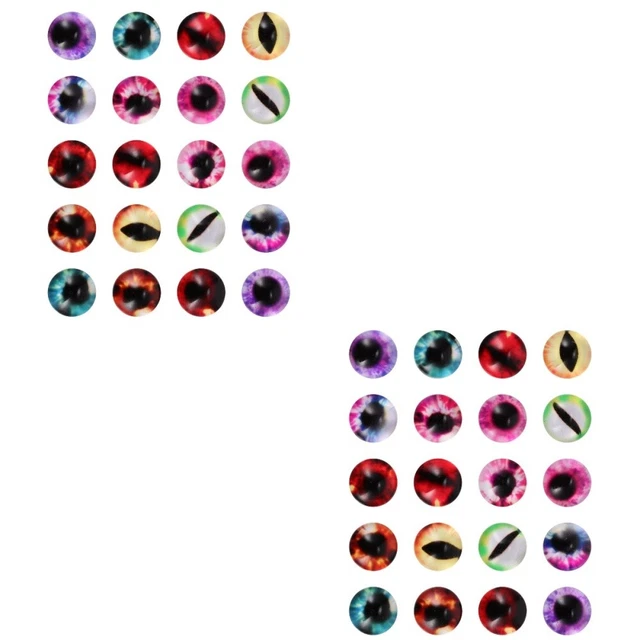 40 PIEZAS Muñecas Parche Piedra Preciosa Cabujones Joyería Redondo Encanto para