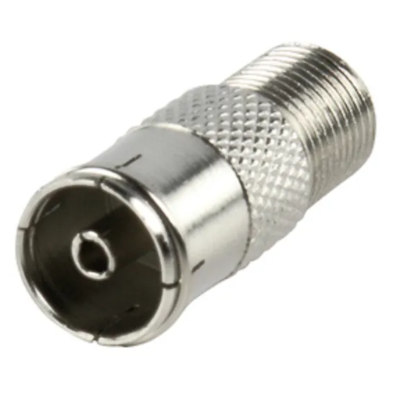 New F Socket To Coax Coaxial Female Socket Adapter Adaptor In-Line Connector