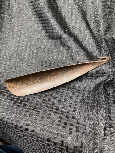 shoehorn hand wrought iron blacksmith made early good condition