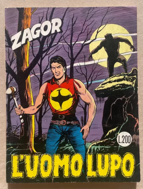 Zagor Zenith 100 - L.200 - L'uomo Lupo - Originale Luglio 1969 - Quasi Edicola