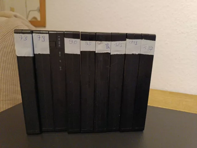 9 Leere Videokassetten VHS PAL Video Kassetten Cassetten Leerkassetten E73-E137