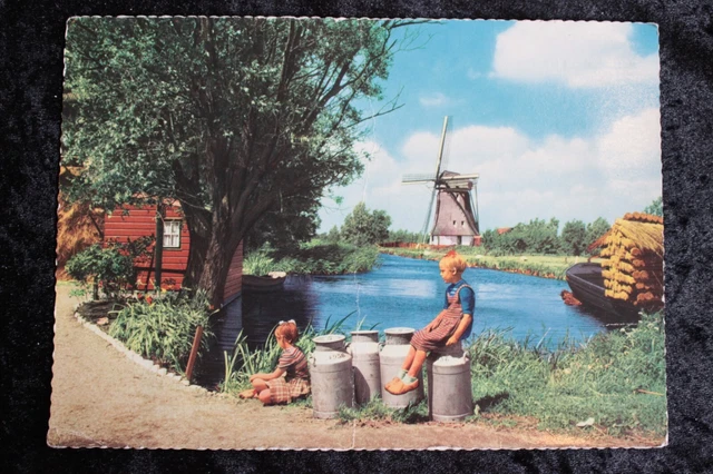 Große Postkarte Ansichtskarte Belgien Holland Holländische Mühlen (M)