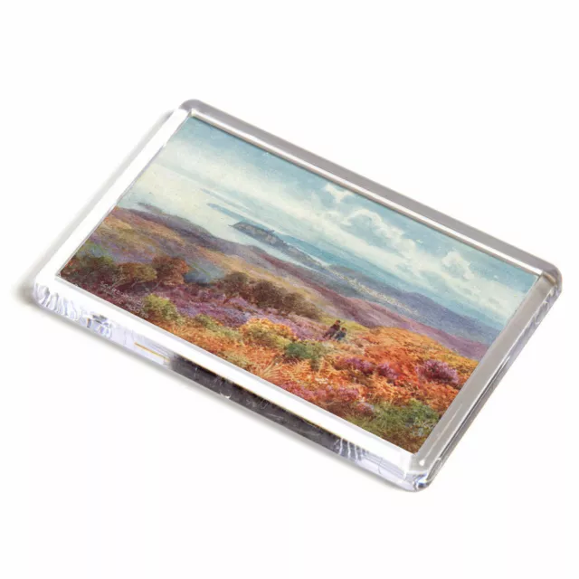 FRIDGE MAGNET - Vintage Yorkshire - Scarborough from the Moors