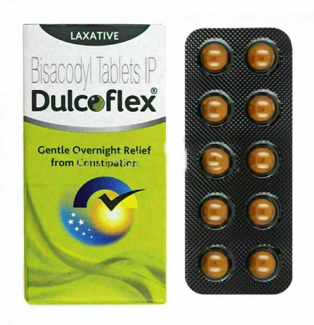 100 Tabletten Dulcolax / Dulcoflex Bisacody zur Linderung von Verstopfung...