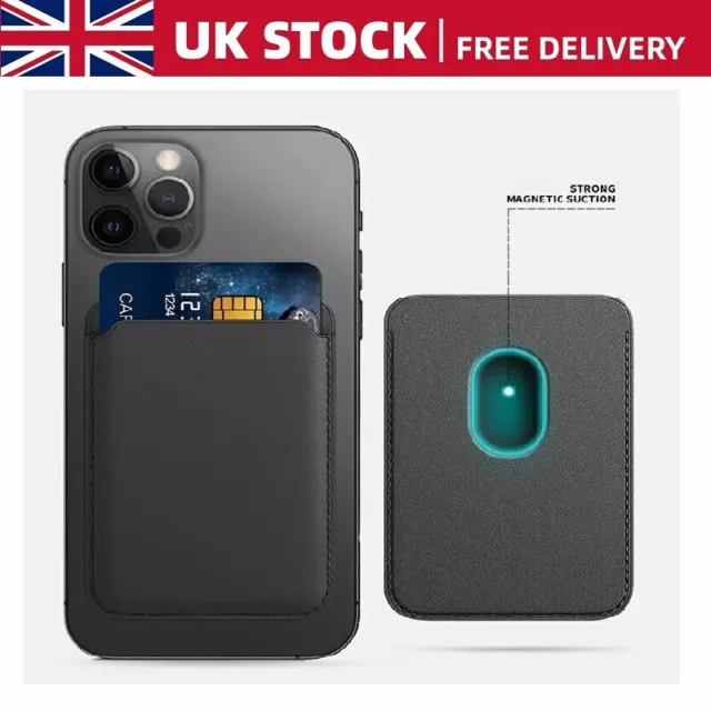 Leather Magnetic MagSafe Card Wallet For iphone 15 Pro Max 15 14 13 12 15 Pro 11