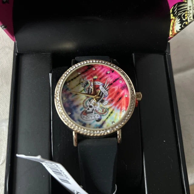 ED HARDY NEW York Girls Teenager Ladies Womens Watch Skull  display picture 1