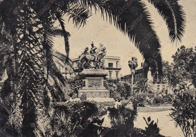 Catania monumento ad Umberto I in Piazza Roma Cartolina