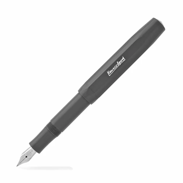 Kaweco Skyline Sport Fountain Pen - Grey - Fine Point - 10000758 - New In Box