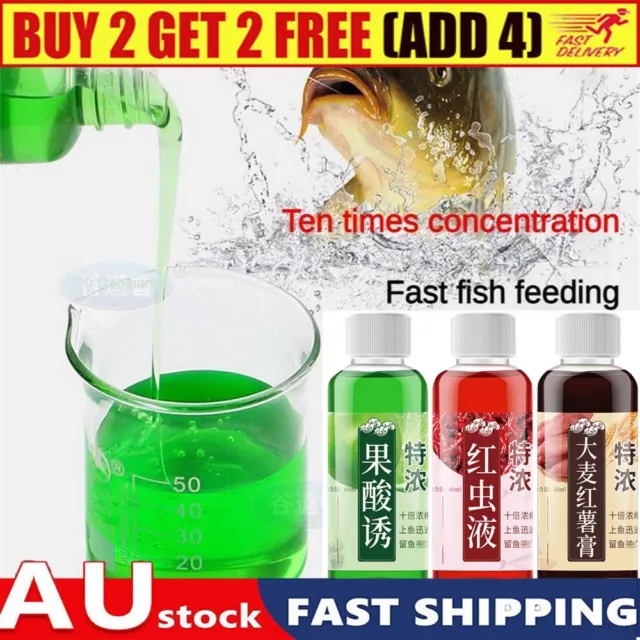 60ML STRONG FISH Attractant Concentrated Red Worm Liquid Bait