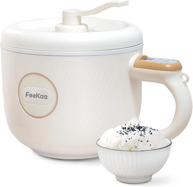 RICE COOKER SMALL, Feekaa Multifunctional Mini Rice Cooker 2 Cup, Small
