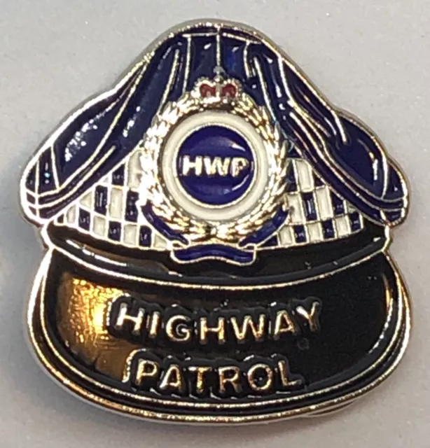 Highway Patrol Cap Pin, Police, Law Enforcement, 1 x Item
