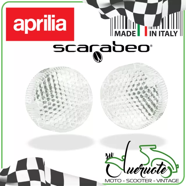 Coppia Vetro Frecce Scarabeo 50 Rally Sr 125 Freccia Gemma Anteriore Posteriore