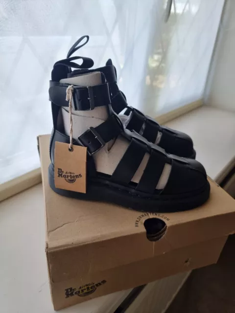 Dr martens geraldo ankle strap sandals in black 2025
