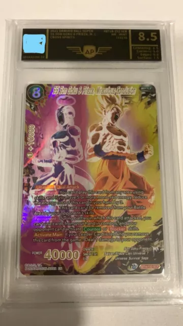 Dragon Ball Super CCG SS Son Goku & Frieza, Miraculous Conclusion Graded 8.5