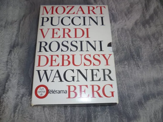 Les Opéras de Télérama Coffret 8 DVD Mozart Puccini Verdi Rossini Debussy Wagner