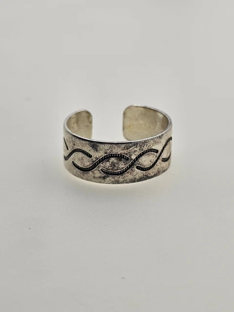 Bague Ajourée En Argent Massif 925 - Tête De Sanglier - Taille 58 - Bijou Occasion Poinçonné