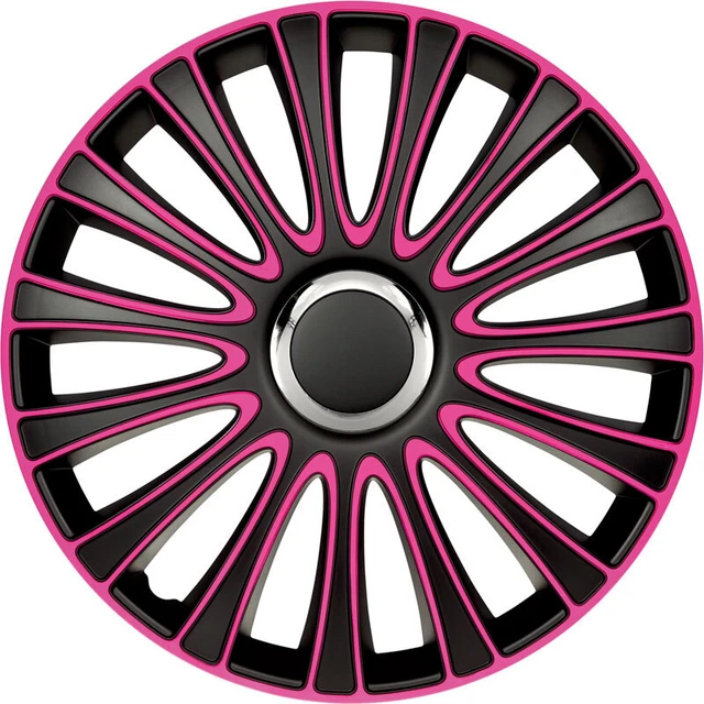 Enjoliveurs de roues noir- rose 15 