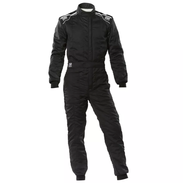 Traje de carreras deportivo OMP Rally NOMEX FIA 8856-2018 negro 2 capas talla 46-64