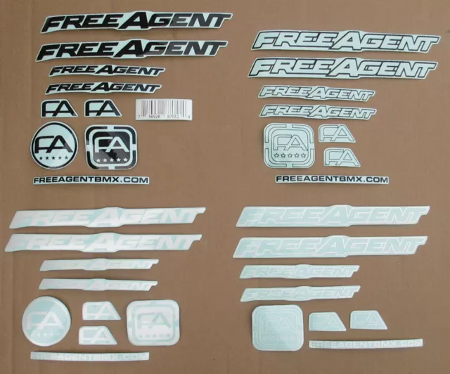 Free agent online bmx decals