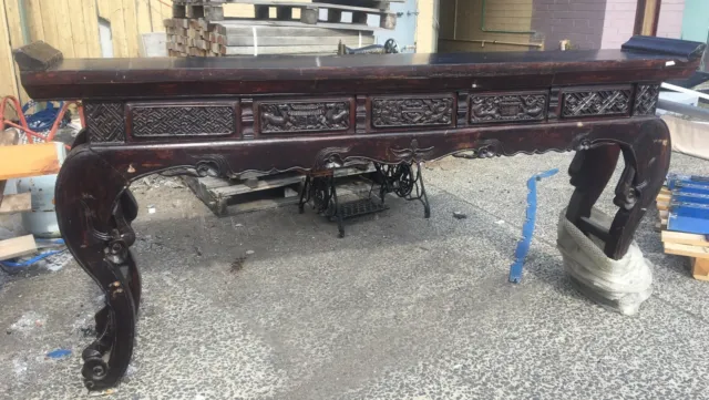 Original Chinese Antique Temple Altar Table, Guangdong Region, Pick Up Highett
