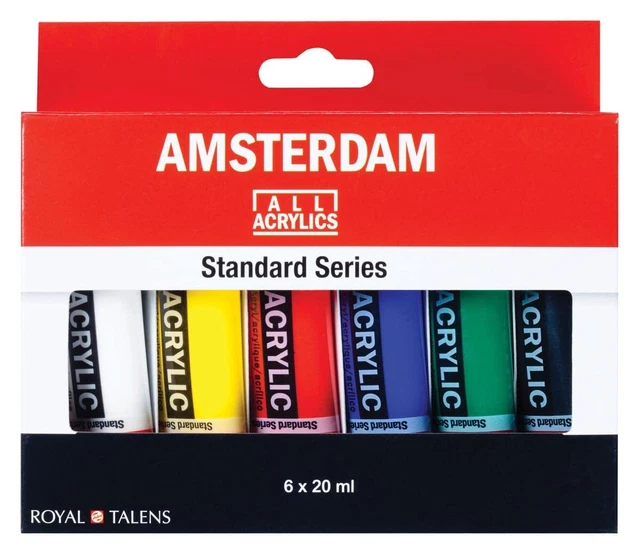 Amsterdam Standard Series acrylic paint general selection set   6 x 20 ml