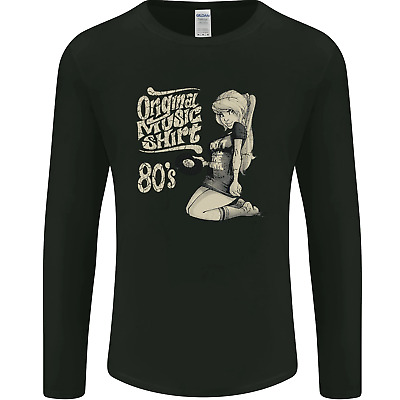 Original Music Shirt DJ Vinyl Turntable Mens Long Sleeve T-Shirt