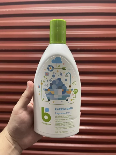 New Discontinued Babyganics Fragrance Free Bubble Bath 20 oz