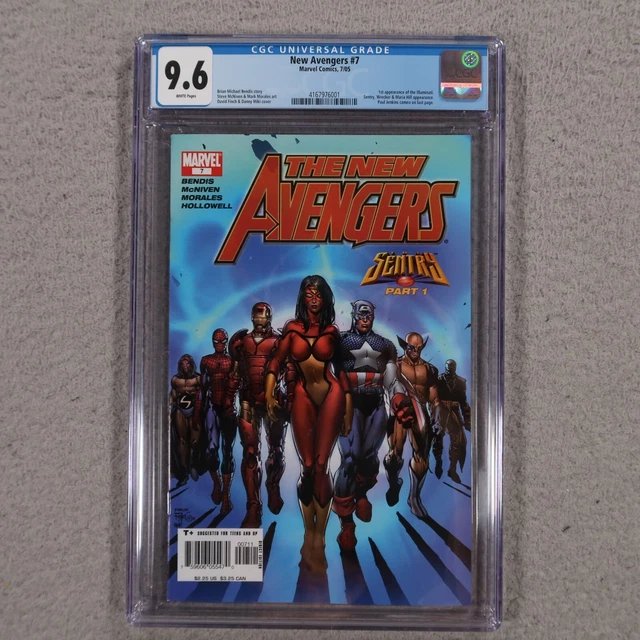 New Avengers #7 2005 1st App of Illuminati Marvel Comics Sentry CGC 9.6