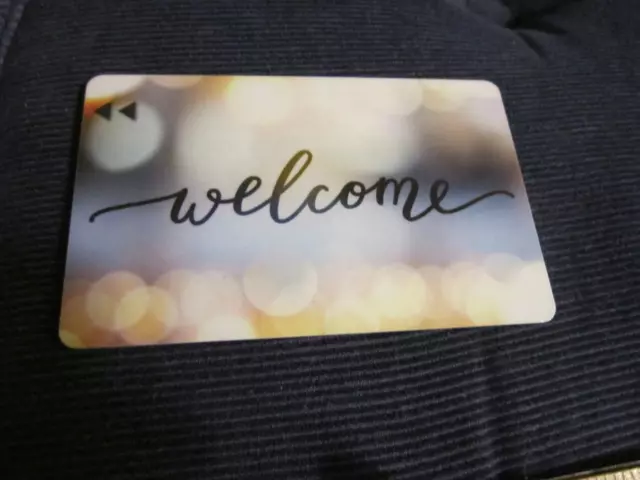 ONE Hotel Key Card Brown/Gray/White WELCOME FREE SHIP Single Card