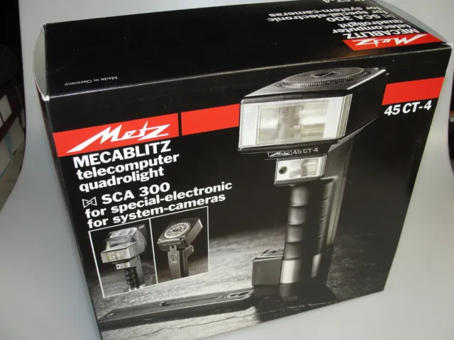 USED Metz Mecablitz 45 CT-4 Flash Gun - Mint Condition w/ Box & Accessories