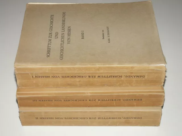 Karl Demandt : Geschichte und geschichtliche Landeskunde von Hessen 1-3 (1965)
