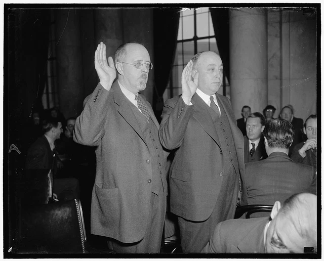 Reproduced 1938 Photo Walter B Weisenburger, Right, Exec Vice Pres, & Noel Sa o