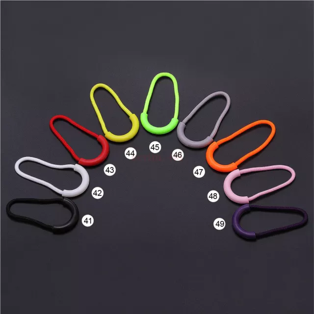 Set of 10Pcs Zip Pull Zipper Puller Cord Slider Fastener Jacket Bag Backpack