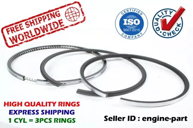 Piston Rings Set 75mm STD for VW Audi Polo SCIROCCO 1.3 FY FZ DERBY 08-404200-00