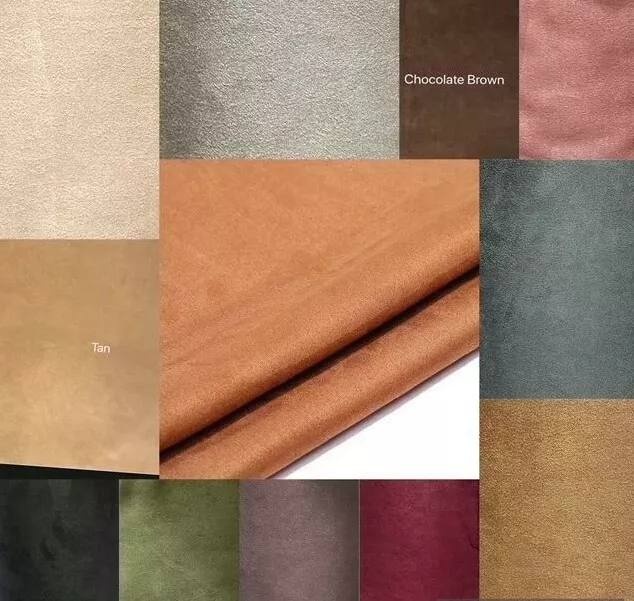 Plain Soft Faux Scuba Suede Stretch Fabric Dressing Craft Upholstery 150cm wide