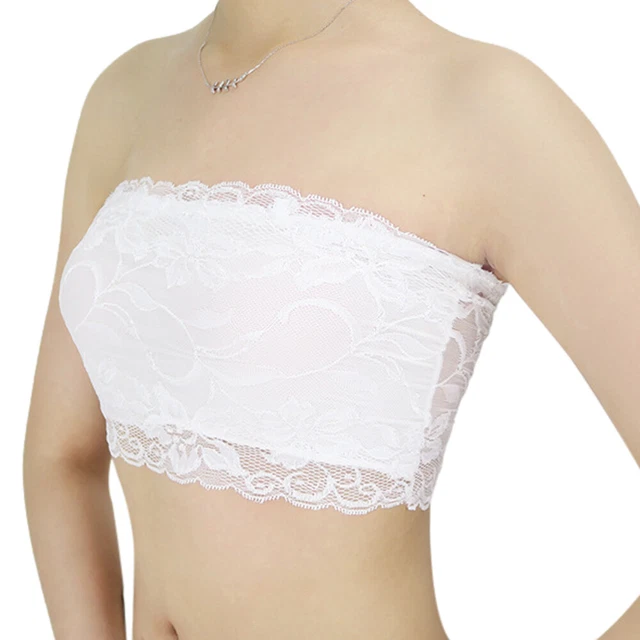 floreale pizzo boob bandeau moda cime del tubo per donne signore