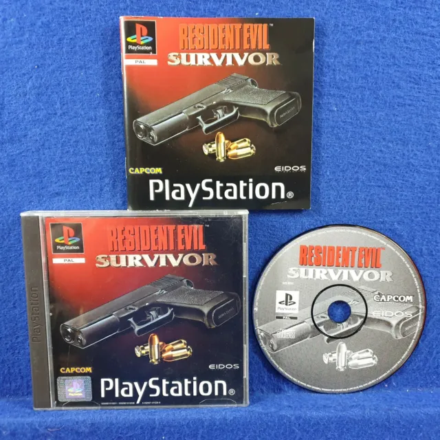 ps1 RESIDENT EVIL SURVIVOR Boxed & Complete PAL Version ps2 ps3