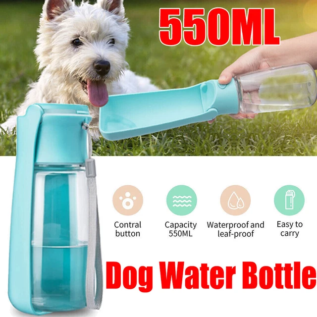 550ML Cat Dog Pet Water Bottle Drinking Cup Puppy Travel Outdoor Foldable Gifts