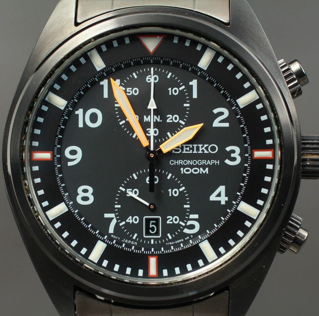 Seiko chronograph sales 100m 7t94