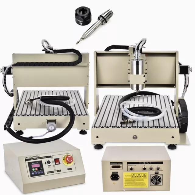 1.5KW 3 Axis/4 Axis CNC 6040/6090 Router Engraving Machine USB Parallel Port US