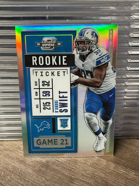 2020 Panini Contenders Optic Rookie Ticket Silver Prizm #70 D'Andre Swift