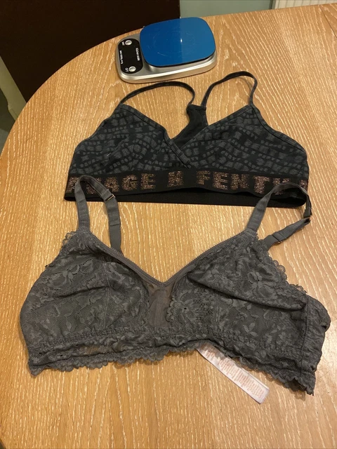 2X SAVAGE X Fenty Bras 1x Black & Grey Sports 1x Grey Lacy Both