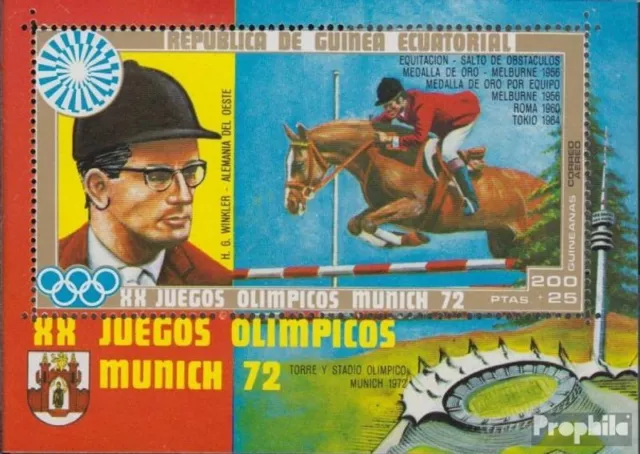 Äquatorialguinea Bloc 13 (compl.Edit.) neuf avec gomme originale 1972 Jeux Olymp
