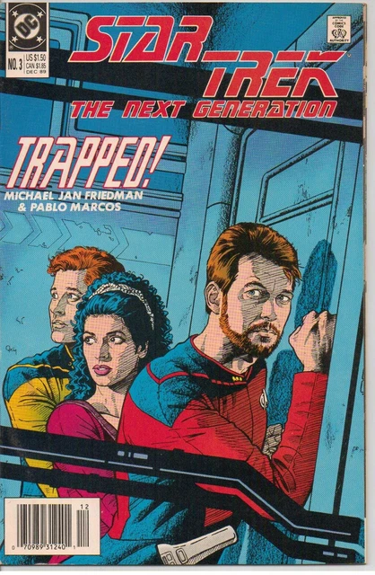 "STAR TREK" (TNG) Vol 2 No 3 1989 Moore Cover "The Derelict" DC NMT 9.4