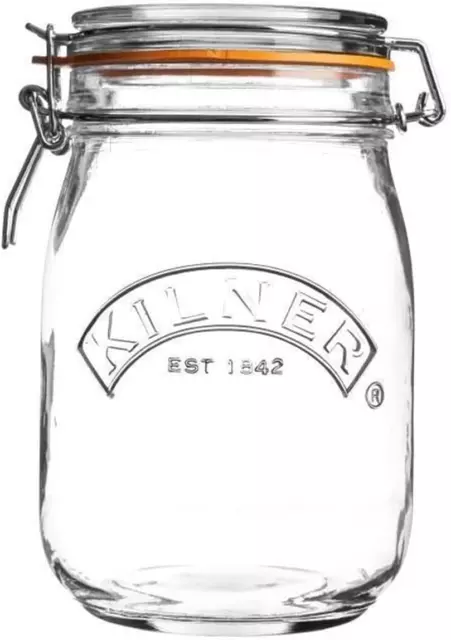 "Round Clip Top Glass Jar - Various Sizes Available"