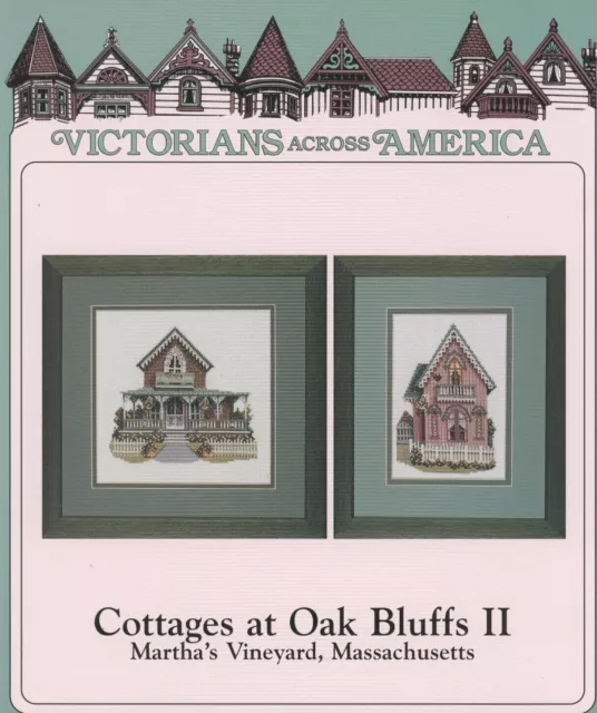 rare Debbie Patrick Victorians Cross Stitch Chart Cottages at Oak Bluffs 2
