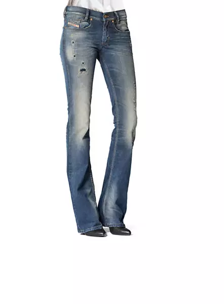 Diesel Louvboot Slim Bootcut Low Rise Denim Jeans 25 x 32