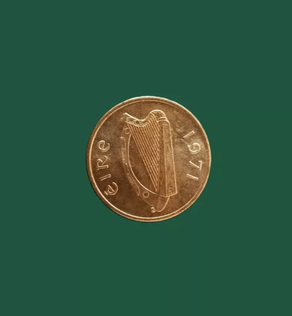 HALF PENNY (1/2 Pingin) 1971 COIN - IRELAND - VINTAGE - EXCELLENT CONDITION