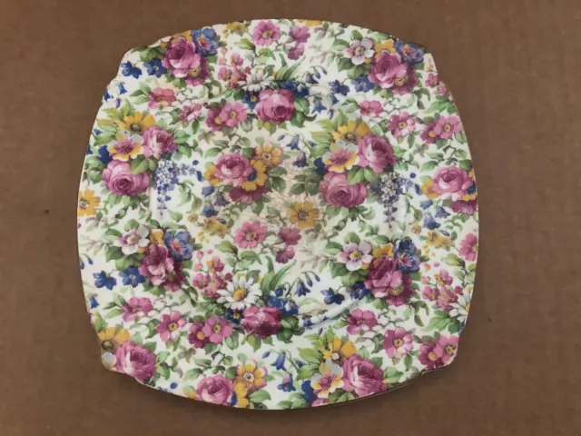 Gorgeous ROYAL WINTON GRIMWADES Summertime Chintz Square Ring Serving Plate